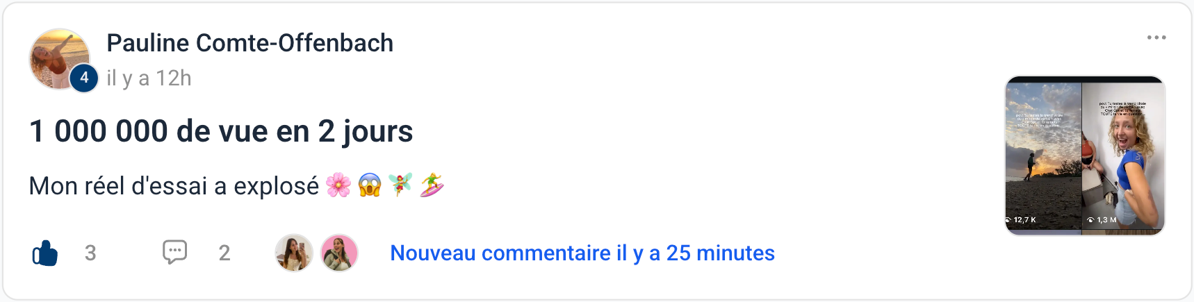 Témoignage — Pauline : 1 000 000 de vues en 2 jours